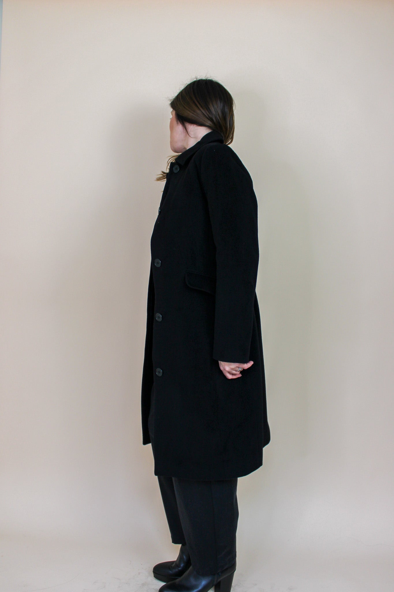 JIGSAW Longline Wool Coat Size 8-10