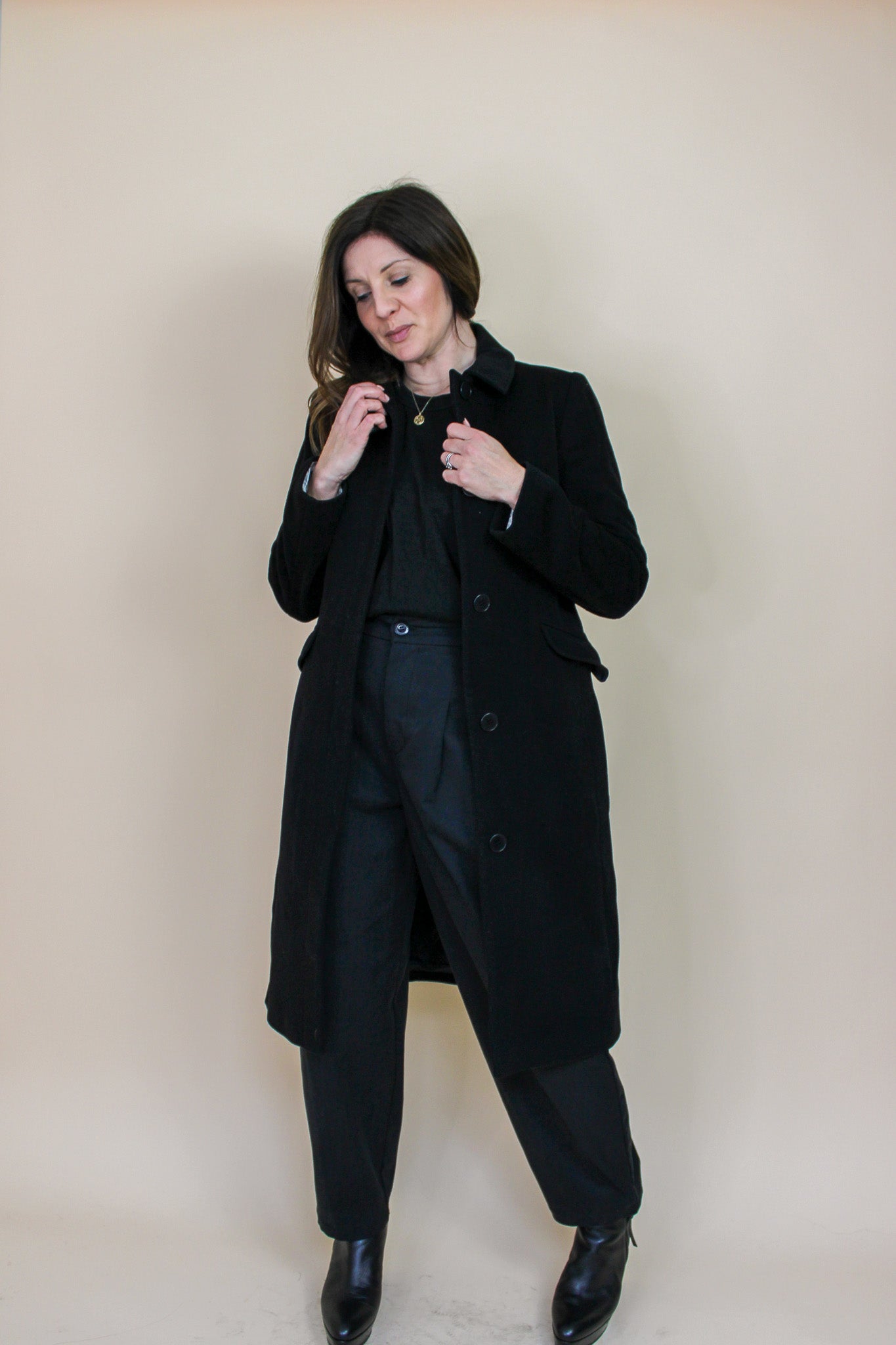 JIGSAW Longline Wool Coat Size 8-10