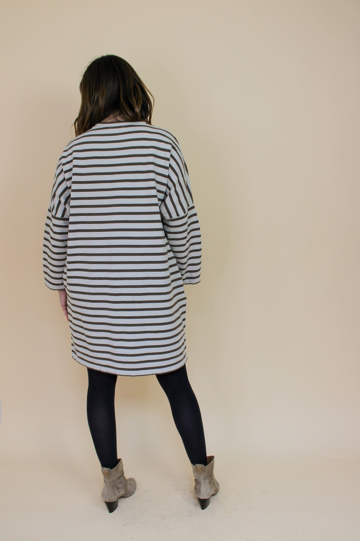 BEAUMONT ORGANIC Stripe Jersey Dress Size S