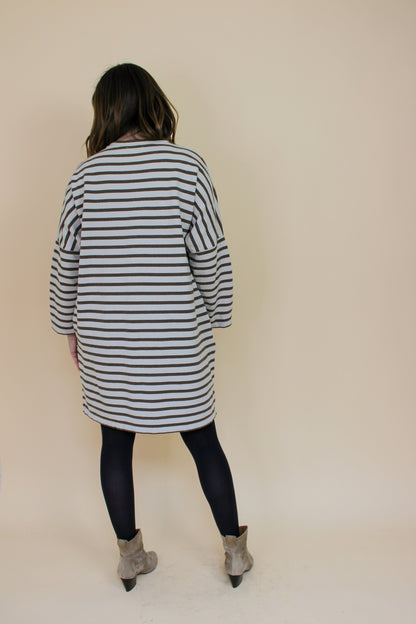 BEAUMONT ORGANIC Stripe Jersey Dress Size S