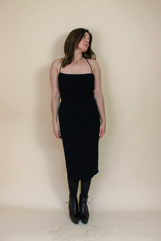 REFORMATION Lace up Open Back Fitted Dress Size 8