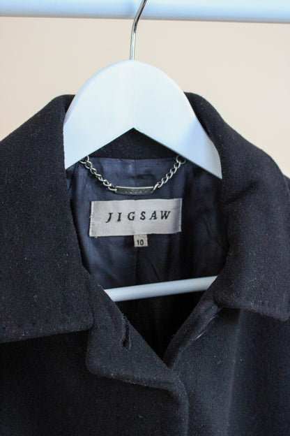JIGSAW Longline Wool Coat Size 8-10