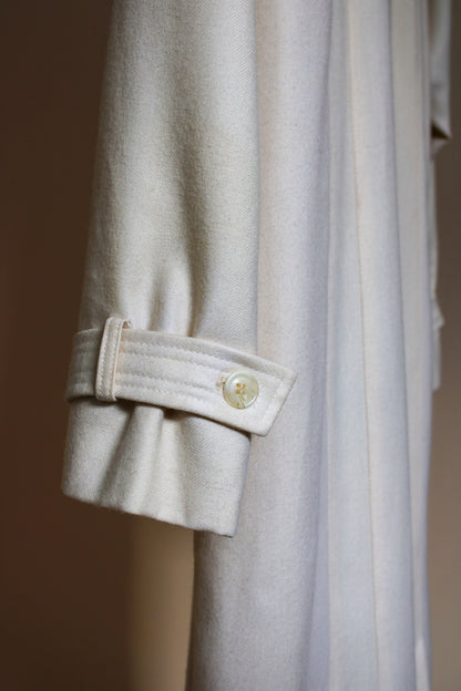 VINTAGE Wallis Long Wool Pleated Coat Size 12-14