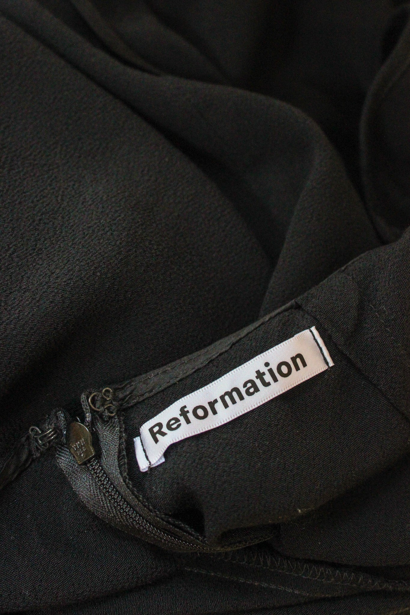 REFORMATION Lace up Open Back Fitted Dress Size 8