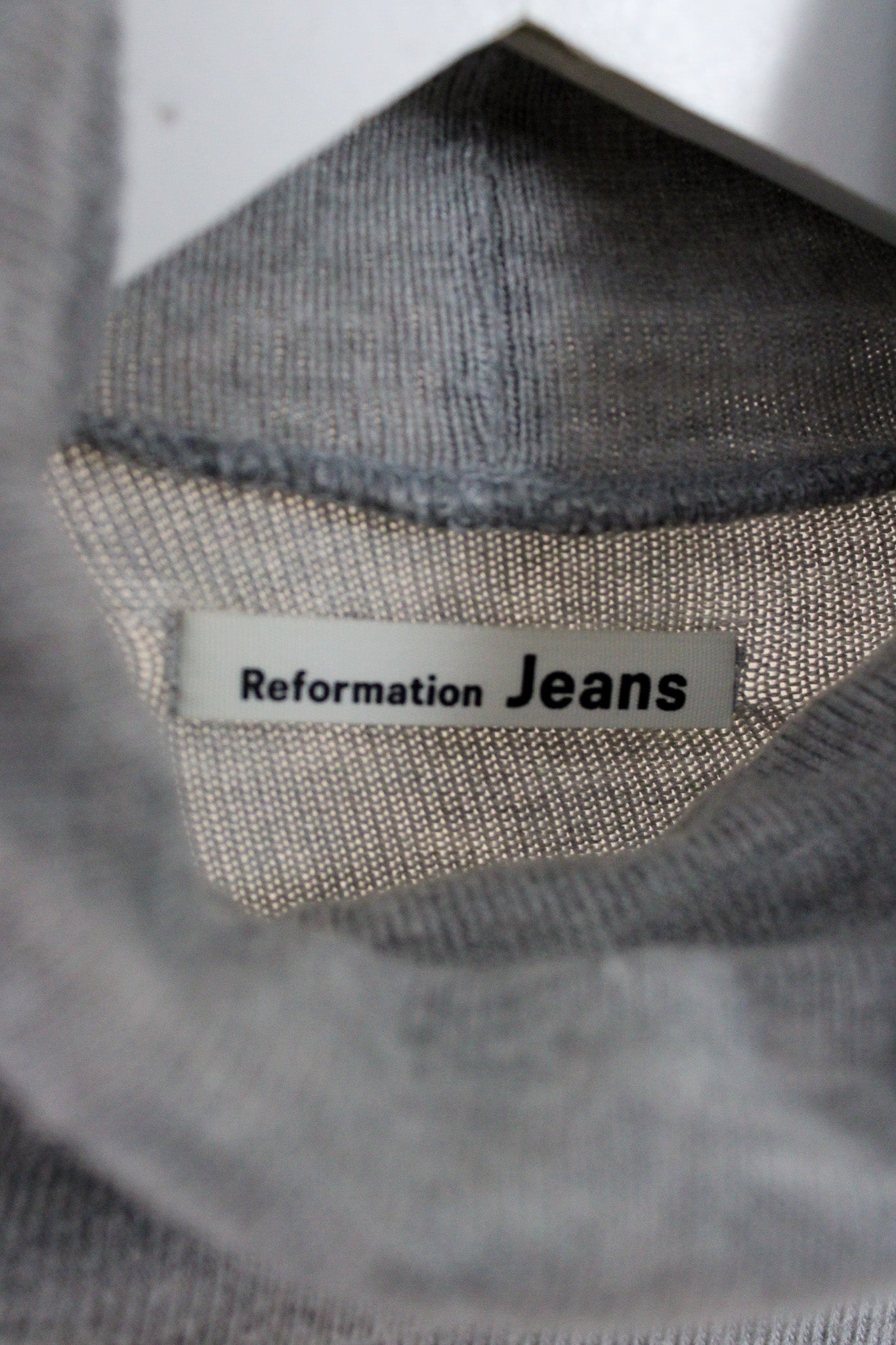 REFORMATION JEANS Daze Mini Knitted Turtle Neck Sweater Dress Size L