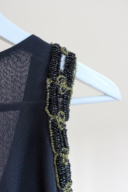 BIBA Bead Embellished Crepe Mini Dress Size 10