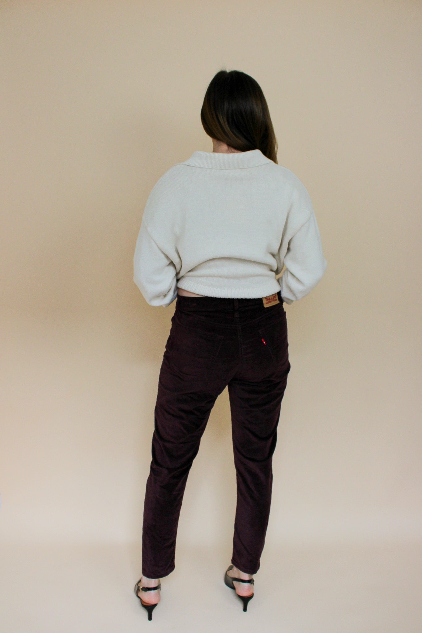 LEVI Wedgie Skinny Velvet Jeans Size 29"