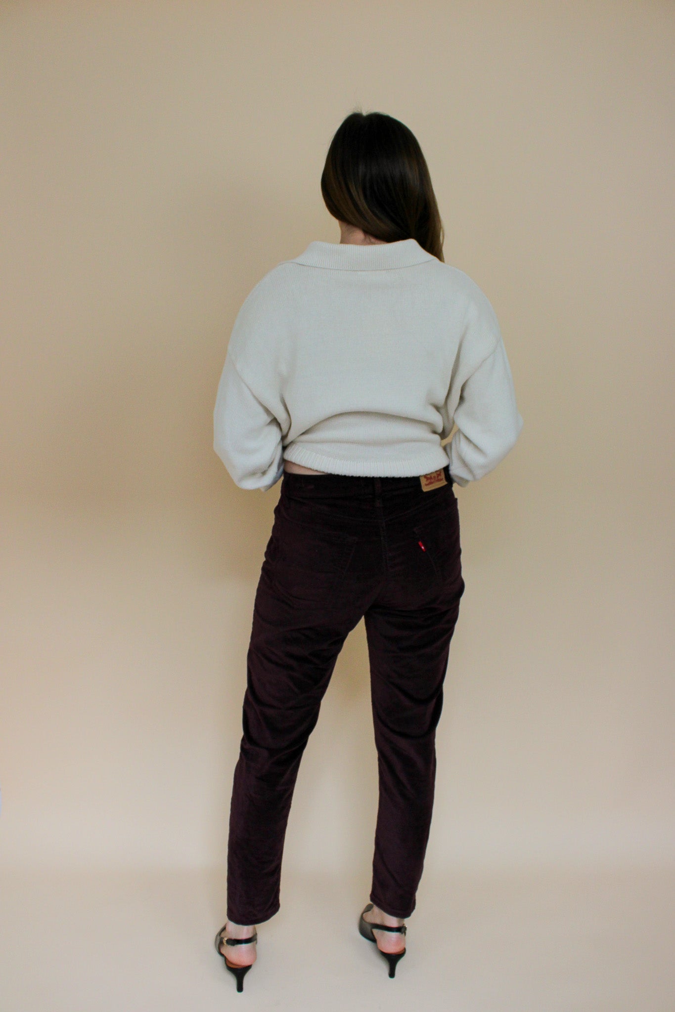 LEVI Wedgie Skinny Velvet Jeans Size 29"