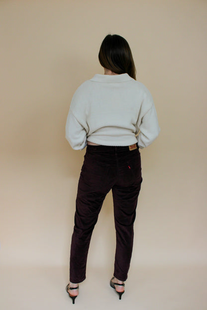 LEVI Wedgie Skinny Velvet Jeans Size 29"