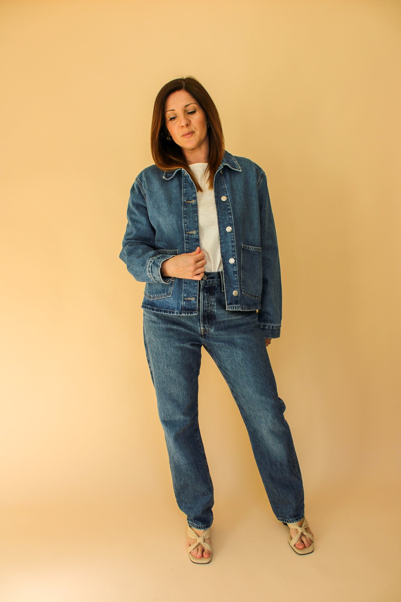 SAMSOE SAMSOE Sanadina Utility Denim Jacket Size M