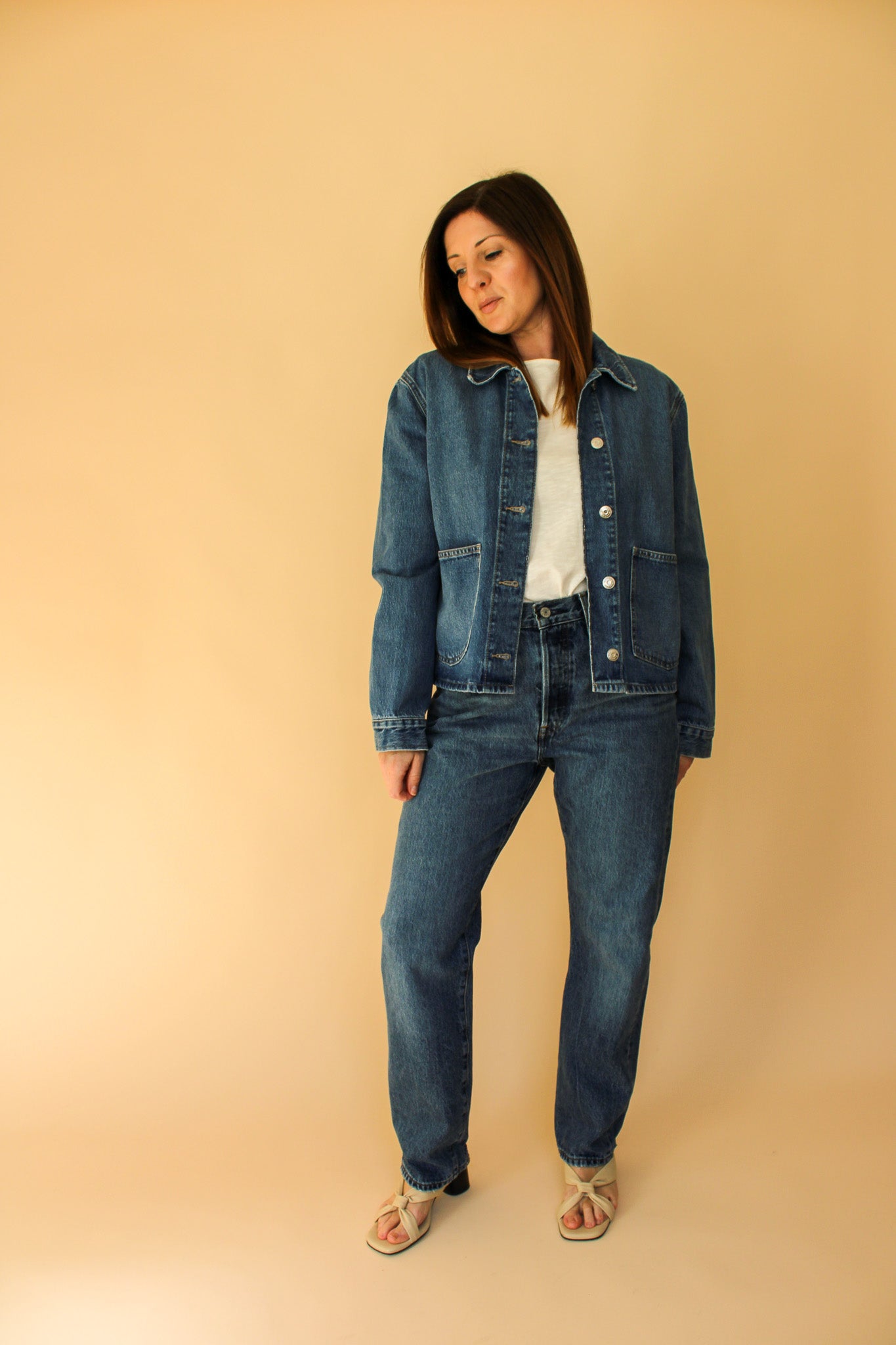 SAMSOE SAMSOE Sanadina Utility Denim Jacket Size M