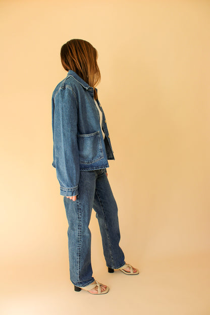 SAMSOE SAMSOE Sanadina Utility Denim Jacket Size M