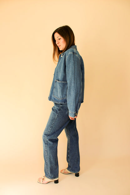 SAMSOE SAMSOE Sanadina Utility Denim Jacket Size M