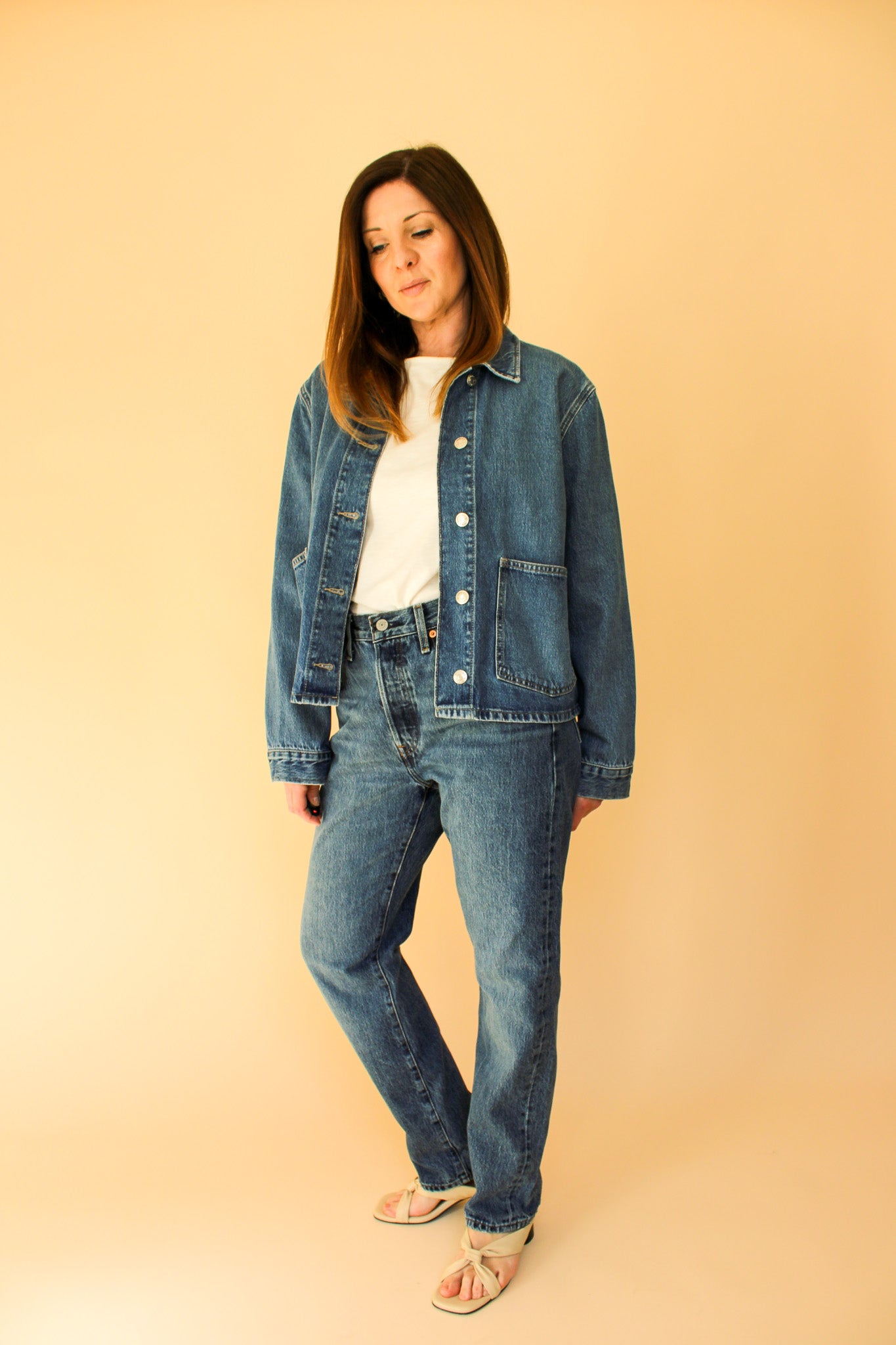 SAMSOE SAMSOE Sanadina Utility Denim Jacket Size M