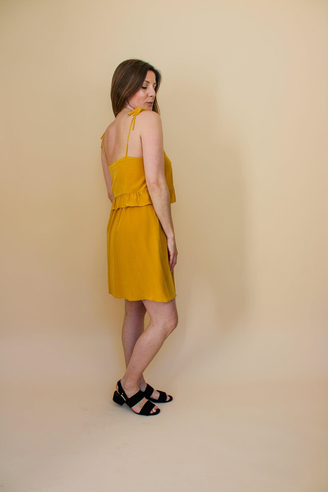 SEZANE Silk Strappy Peplum Dress Size 10