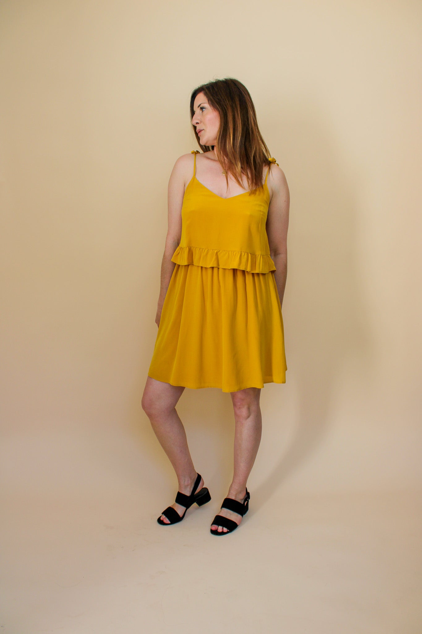 SEZANE Silk Strappy Peplum Dress Size 10