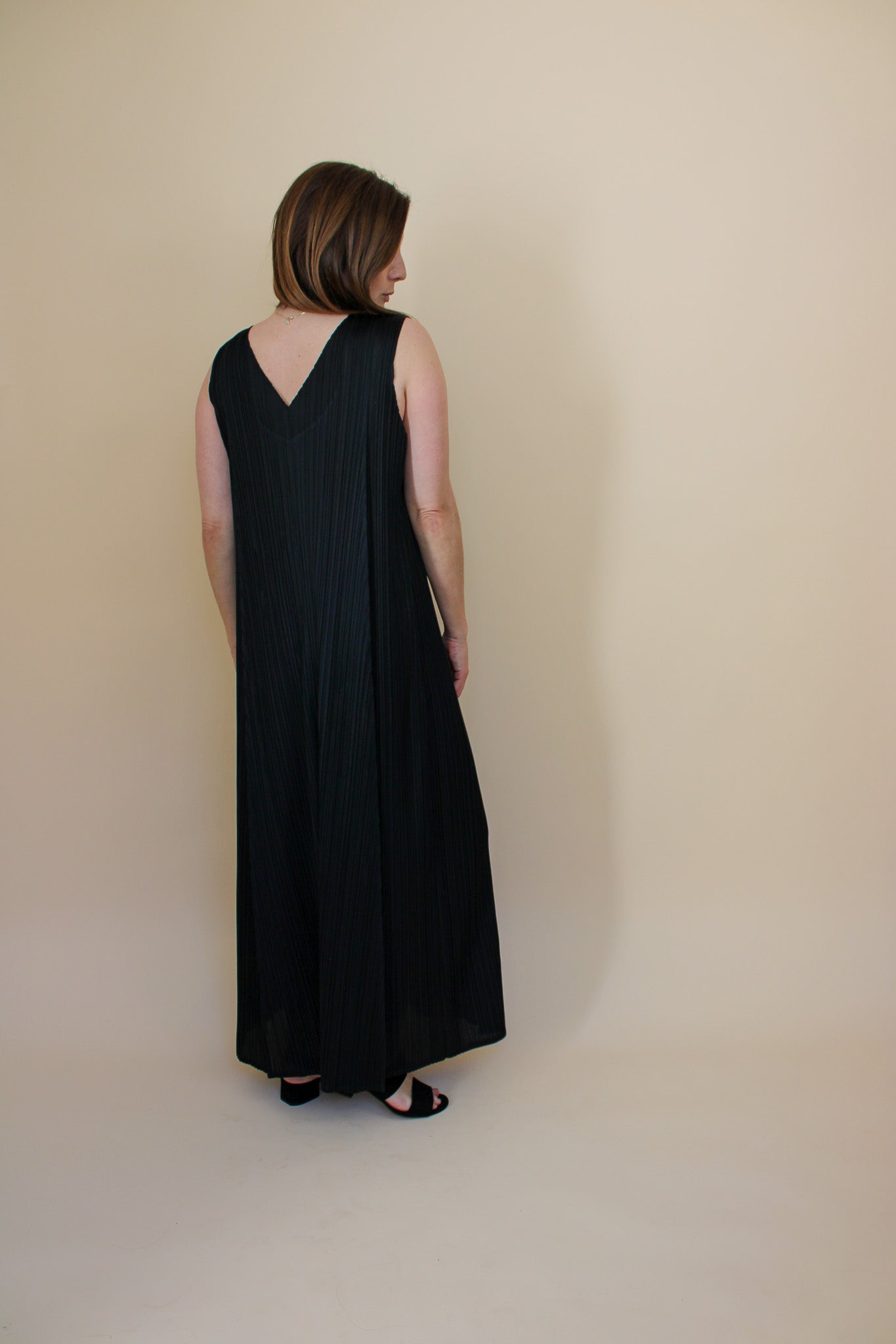 PLEATS PLEASE BY ISSEY MIYAKE Pleated Maxi Dress Size 5