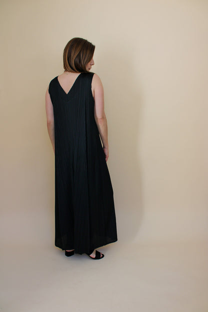 PLEATS PLEASE BY ISSEY MIYAKE Pleated Maxi Dress Size 5