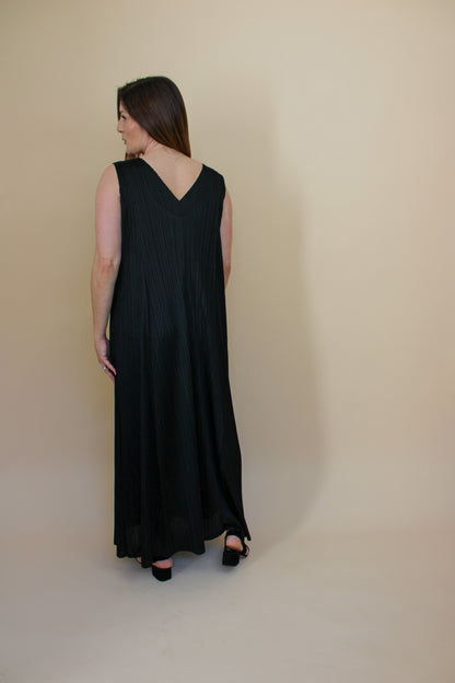 PLEATS PLEASE BY ISSEY MIYAKE Pleated Maxi Dress Size 5