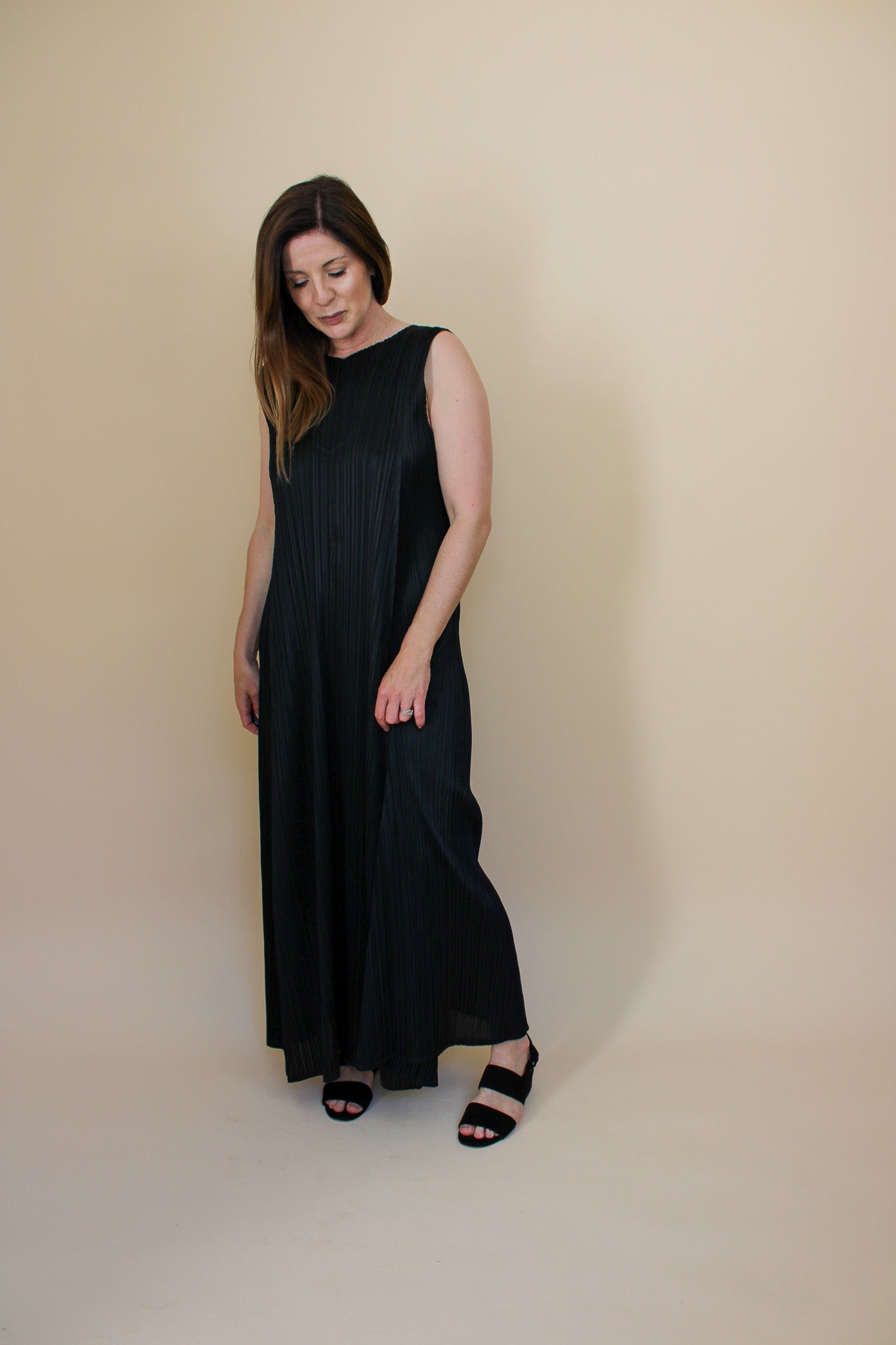 PLEATS PLEASE BY ISSEY MIYAKE Pleated Maxi Dress Size 5