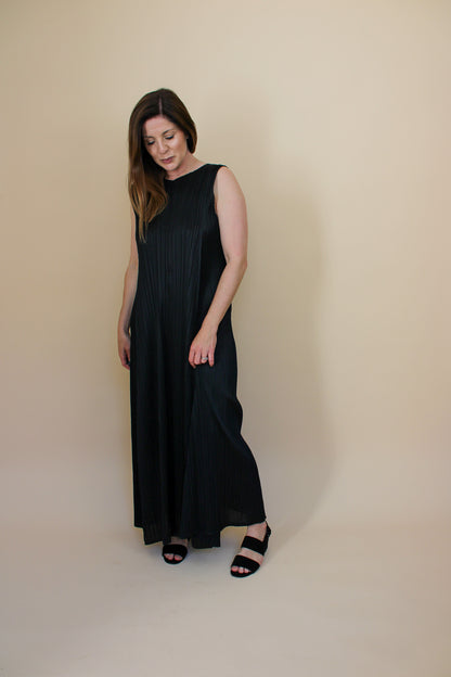 PLEATS PLEASE BY ISSEY MIYAKE Pleated Maxi Dress Size 5