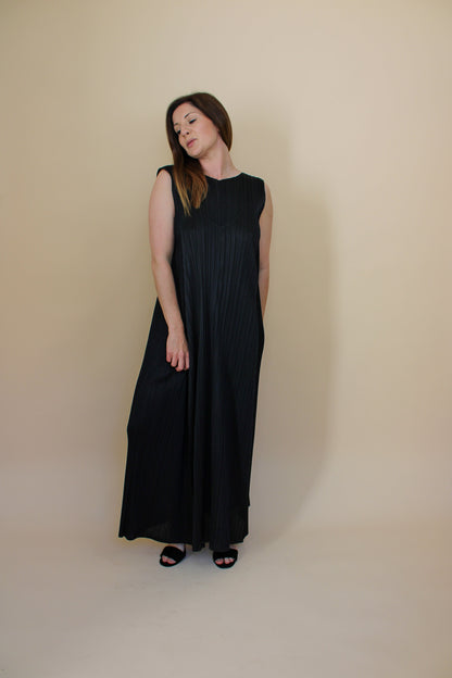 PLEATS PLEASE BY ISSEY MIYAKE Pleated Maxi Dress Size 5