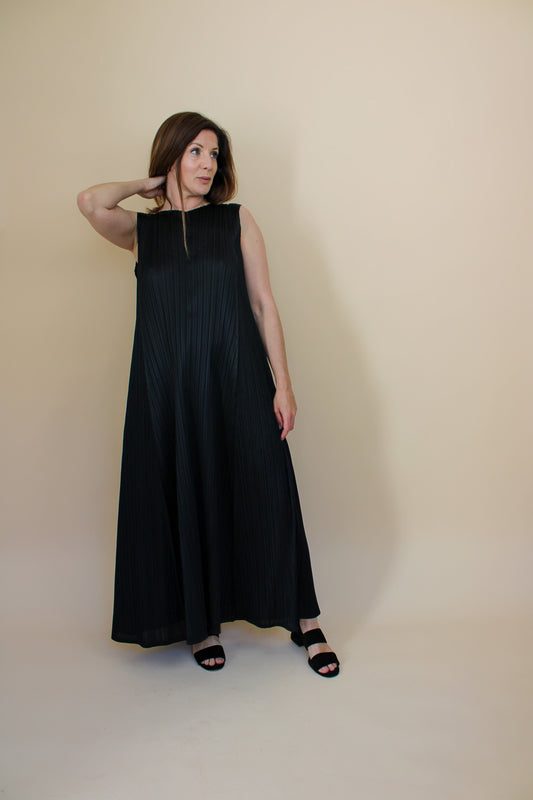 PLEATS PLEASE BY ISSEY MIYAKE Pleated Maxi Dress Size 5