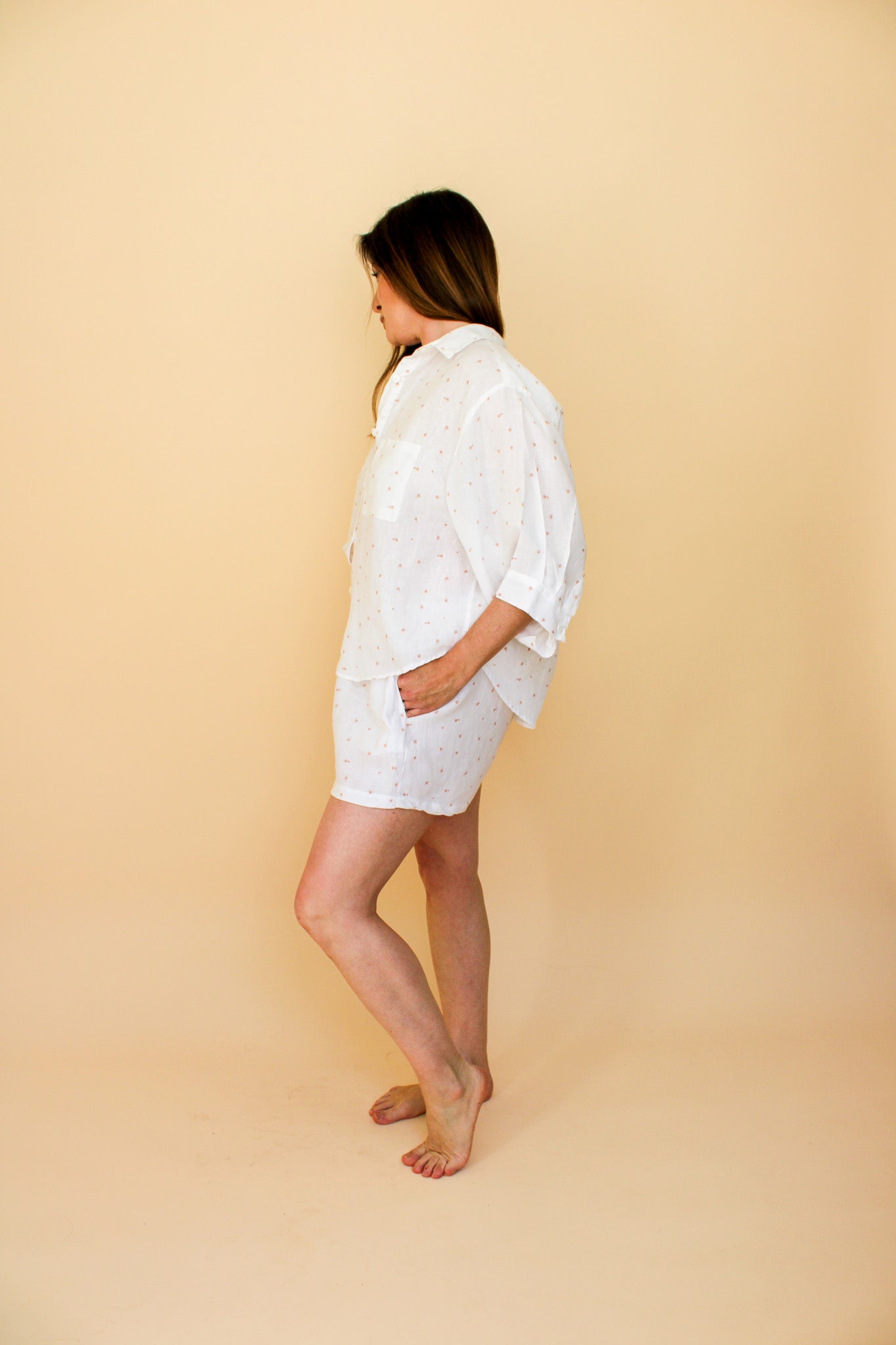 DEIJI STUDIOS 03 Linen Co-ord Shirt & Shorts Set Size S/M