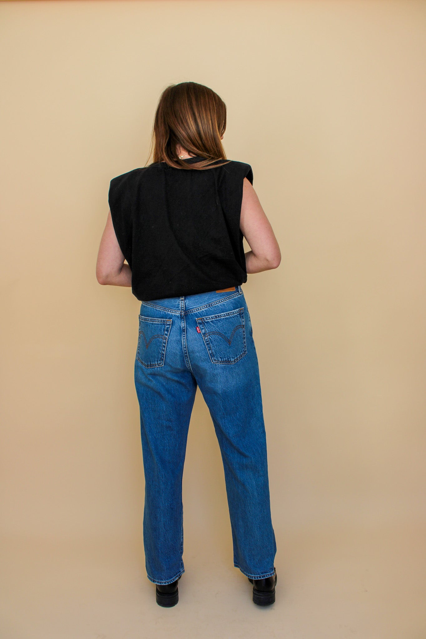 LEVI Ribcage Straight Leg Jeans Size 30"