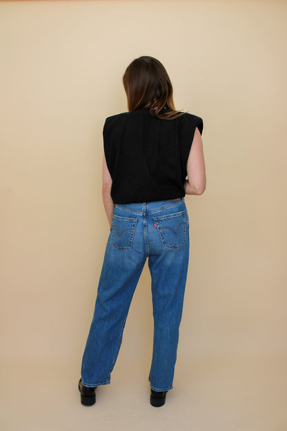 LEVI Ribcage Straight Leg Jeans Size 30"