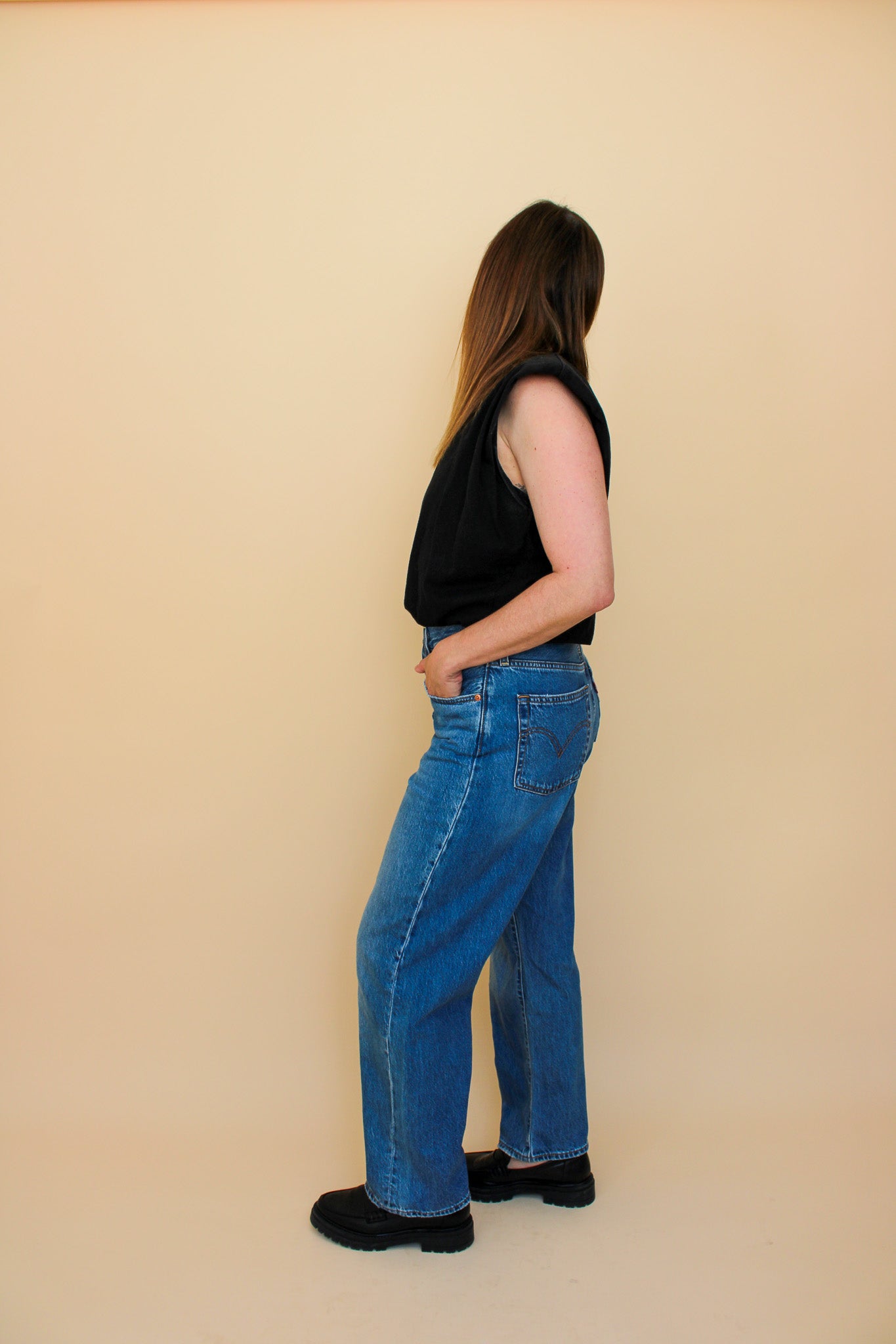 LEVI Ribcage Straight Leg Jeans Size 30"