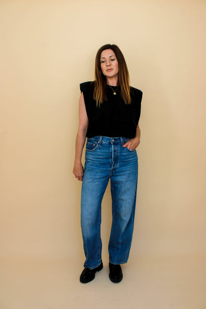 LEVI Ribcage Straight Leg Jeans Size 30"