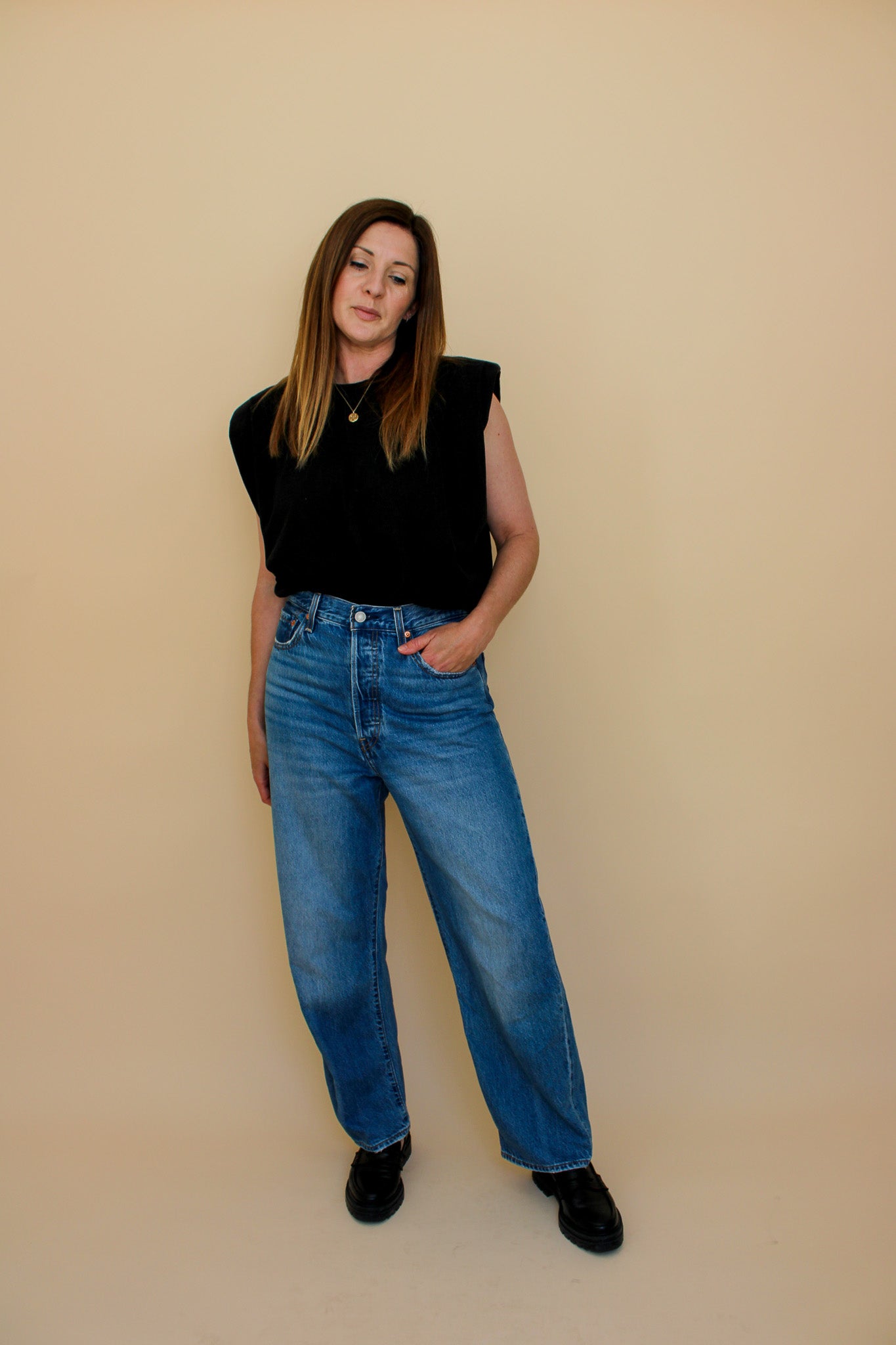 LEVI Ribcage Straight Leg Jeans Size 30"