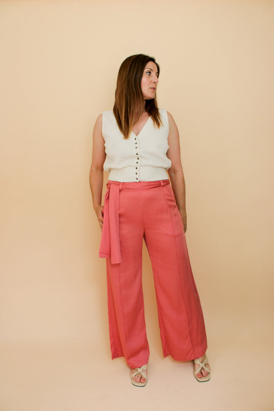 MOTHER OF PEARL Wide Leg Trousers Size 8-10