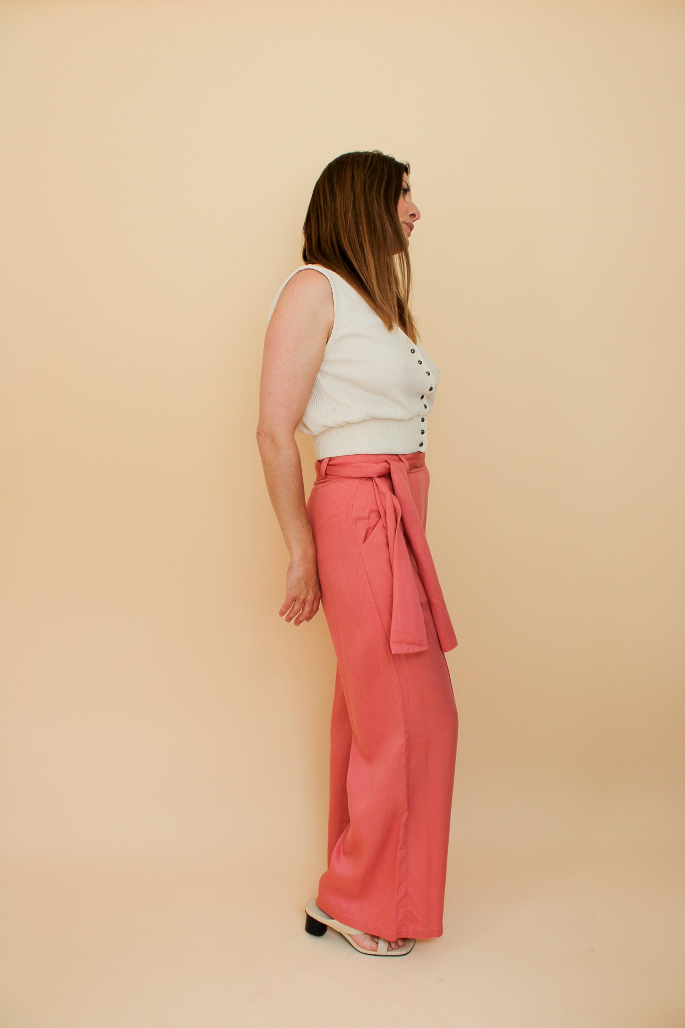 MOTHER OF PEARL Wide Leg Trousers Size 8-10