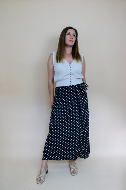 BAUKJEN Polkadot Tie Wrap Skirt Size 12