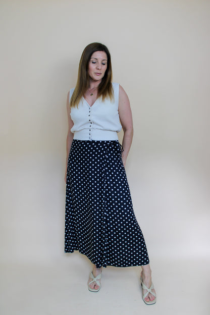 BAUKJEN Polkadot Tie Wrap Skirt Size 12