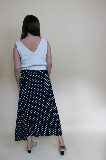 BAUKJEN Polkadot Tie Wrap Skirt Size 12