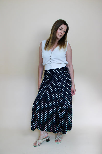 BAUKJEN Polkadot Tie Wrap Skirt Size 12
