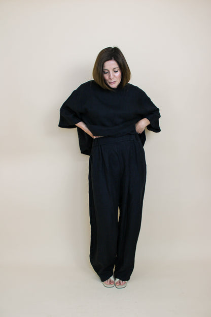 JESSICA LEWIS CLOTHING Linen Top & Trouser Set Size M