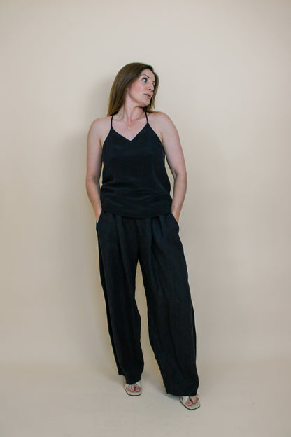 WHISTLES Silk strappy camisole top Size 10