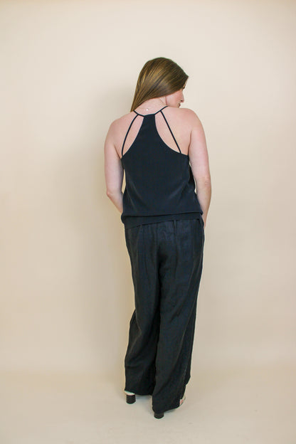 WHISTLES Silk strappy camisole top Size 10