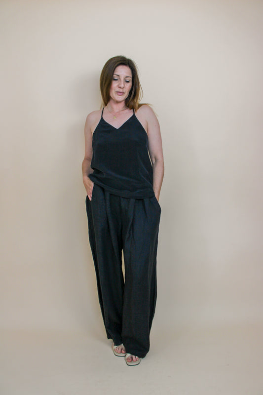 WHISTLES Silk strappy camisole top Size 10