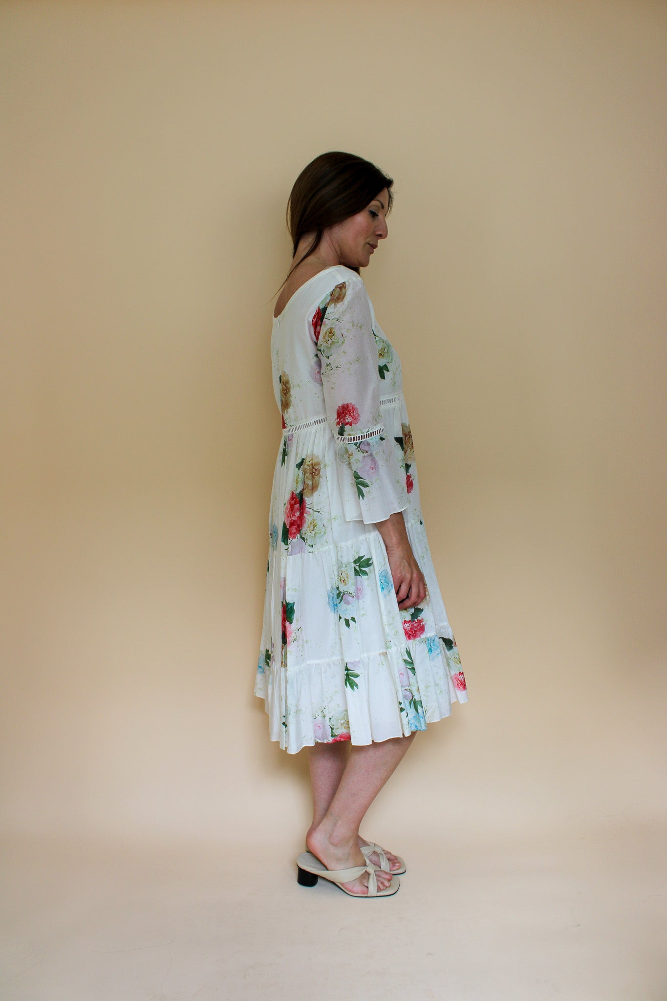 ATHENA PROCOPIOU long sleeve floral midi dress Size 1