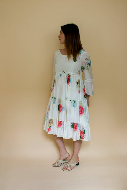 ATHENA PROCOPIOU long sleeve floral midi dress Size 1