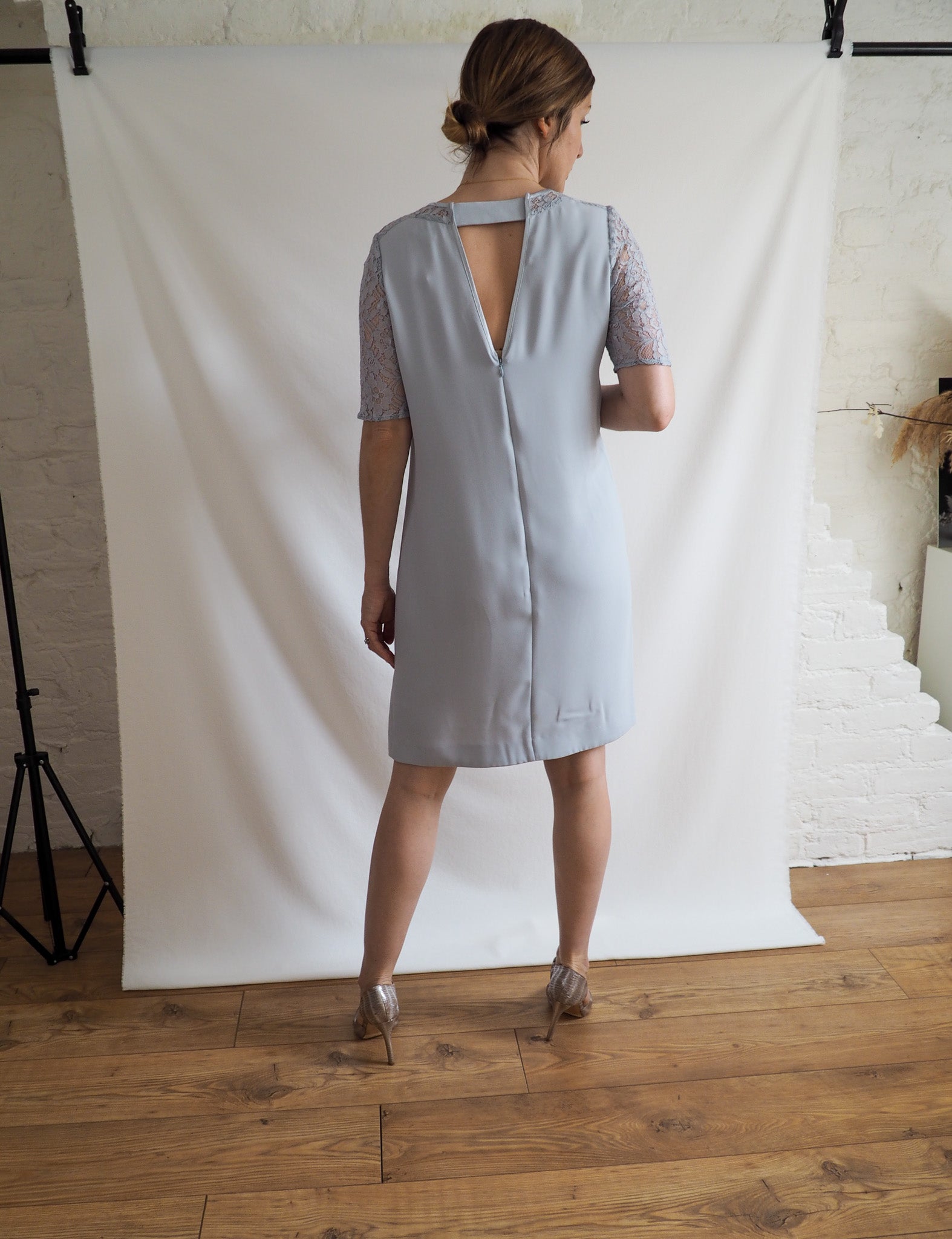 Grey shift 2024 dress uk